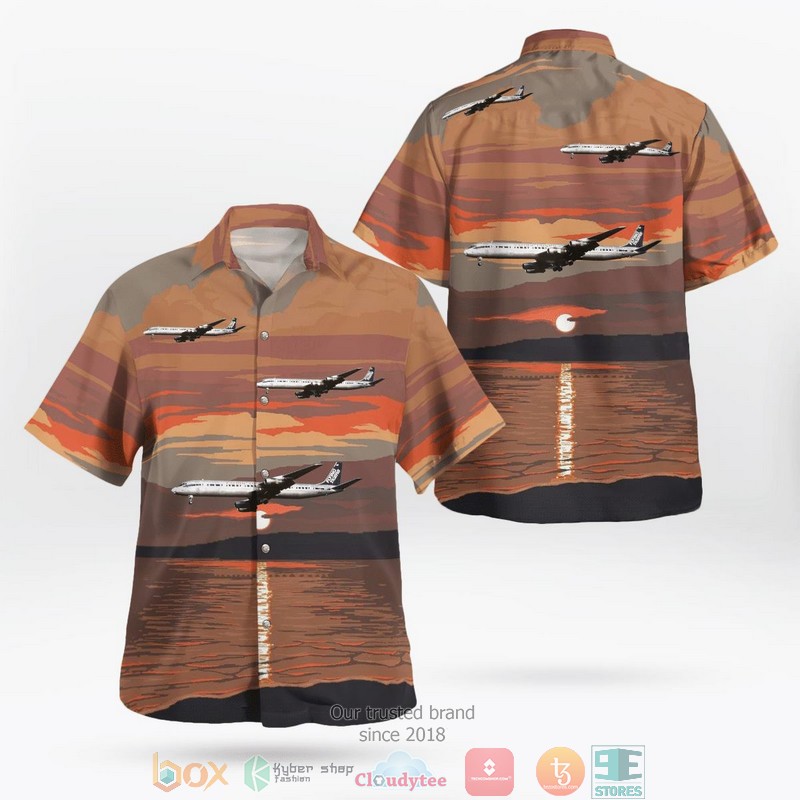 Flying Tiger Line Douglas DC-8-61CF Aloha Shirt 1 Flying Tiger Line Douglas DC-8-61CF Aloha Shirt word1