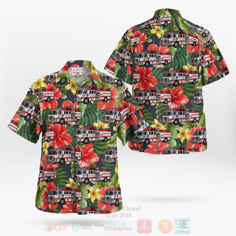 BEST Fort Lee Volunteer Fire Department 3D Aloha Shirt word3