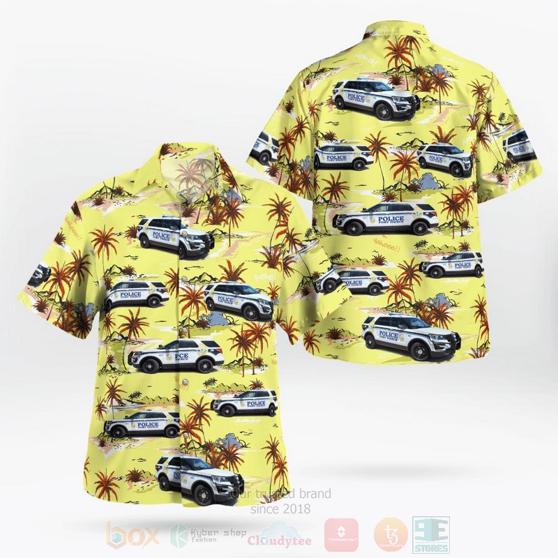 BEST Fort Pierce Police Department, Fort Pierce Florida 3D Aloha Shirt word3