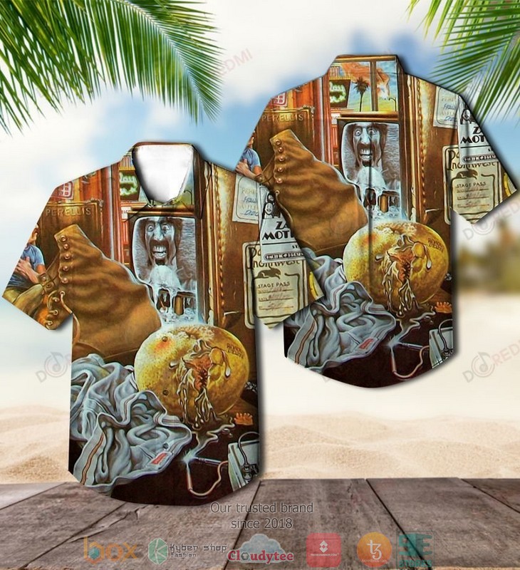 Frank Zappa Over-Nite Sensation Short Sleeve Hawaiian Shirt word3
