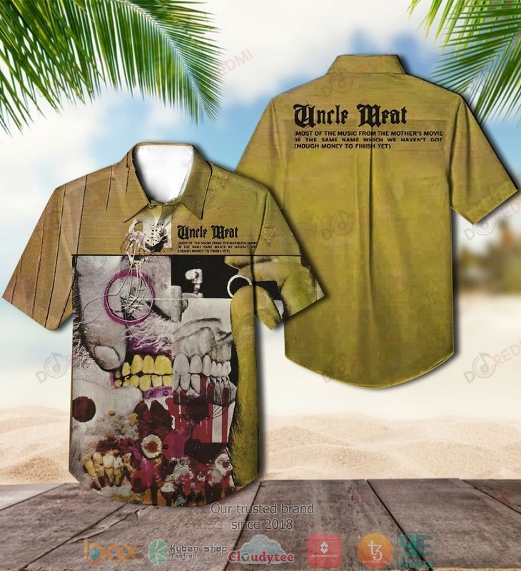 Frank Zappa Uncle Meat Short Sleeve Hawaiian Shirt word3