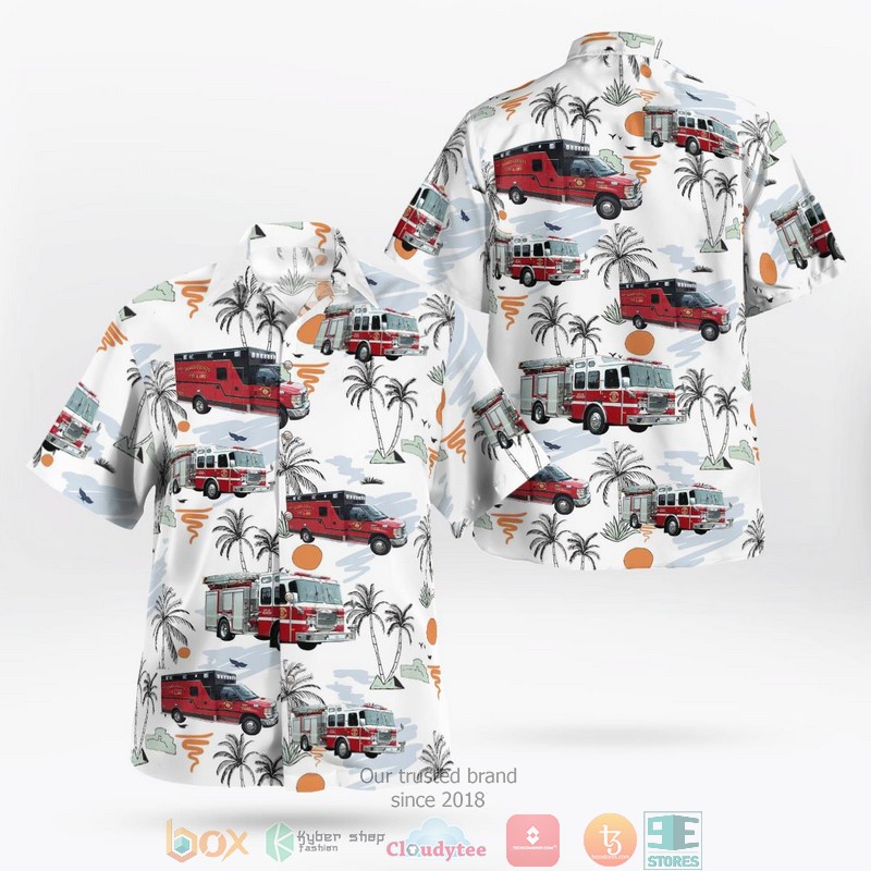 Franklin Georgia Heard County Fire & Emergency Services Aloha Shirt
