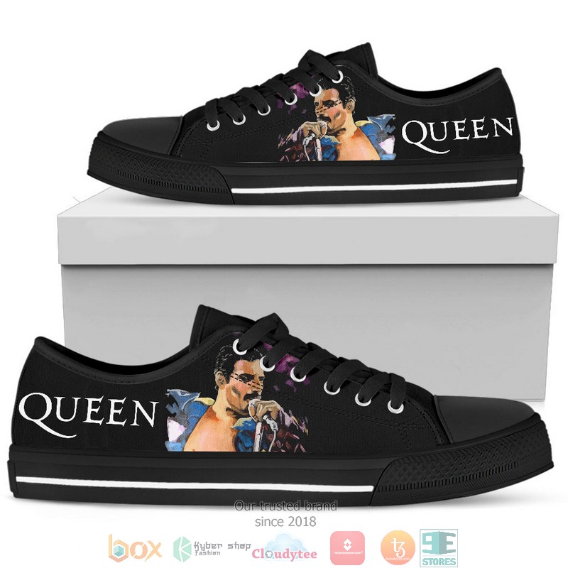 NEW Freddie Mercury Queen low top canvas shoes 2 NEW Freddie Mercury Queen low top canvas shoes word2