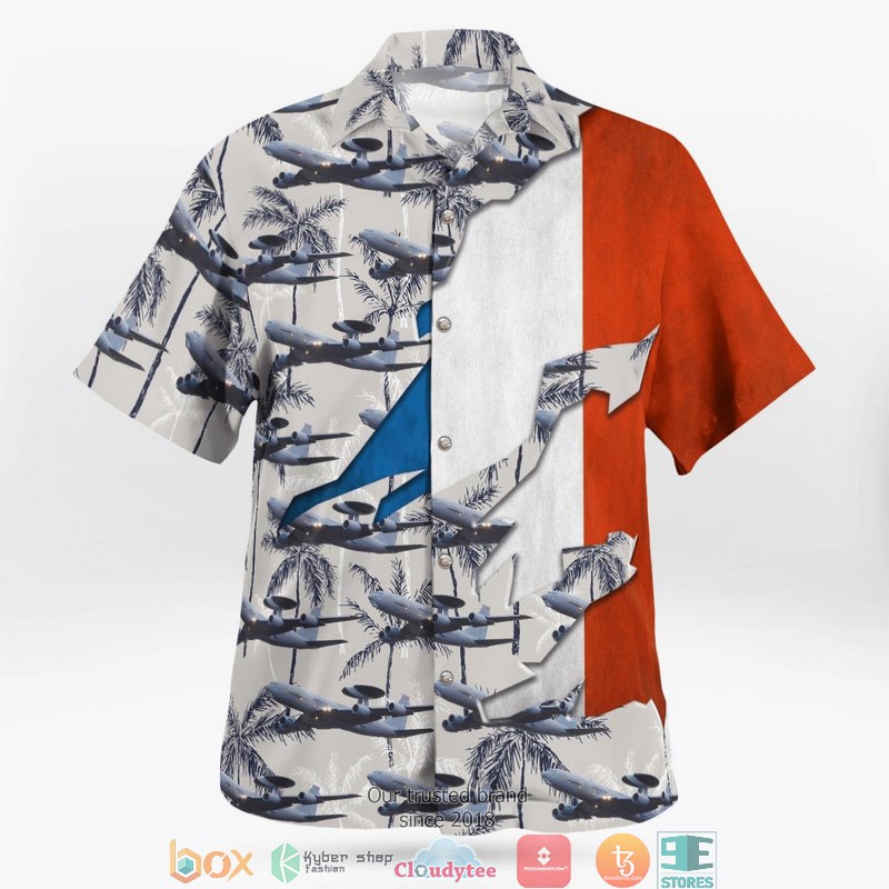 French Air and Space Force E 3F Sentry Hawaiian Shirt 2 French Air and Space Force E 3F Sentry Hawaiian Shirt word1