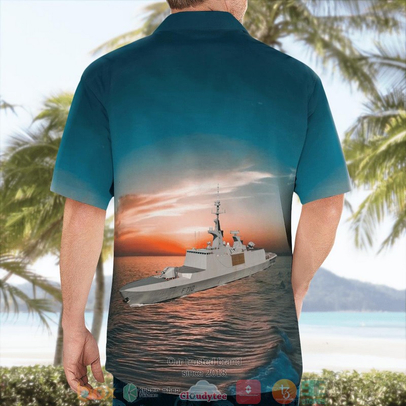 NEW French Navy Marine Nationale French frigate La Fayette F710 Aloha Shirt 4 NEW French Navy Marine Nationale French frigate La Fayette F710 Aloha Shirt word2