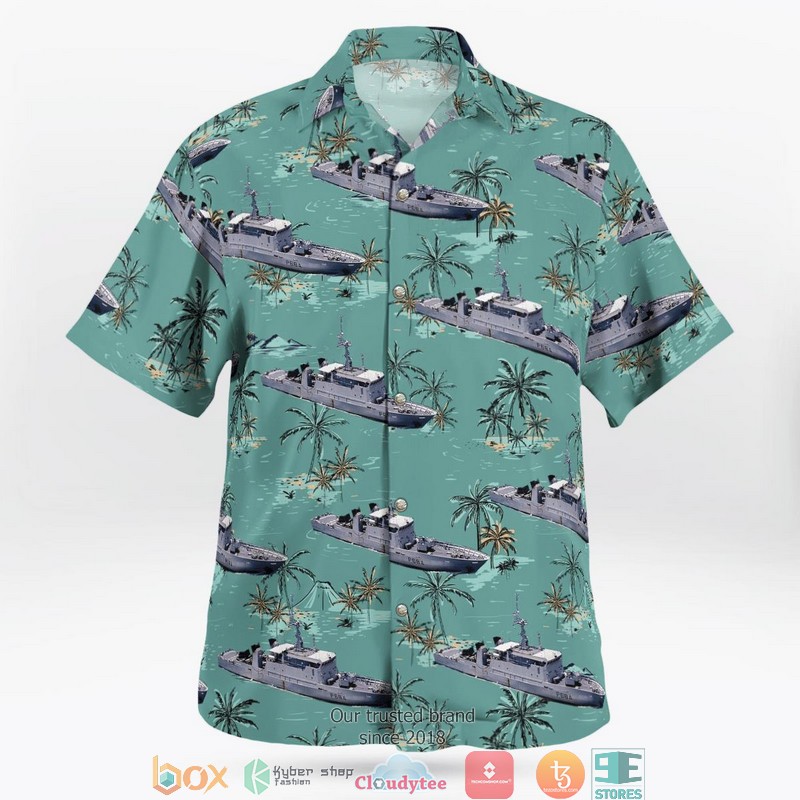 French Navy Marine Nationale P684 La Capricieuse Hawaiian Shirt 2 French Navy Marine Nationale P684 La Capricieuse Hawaiian Shirt word2