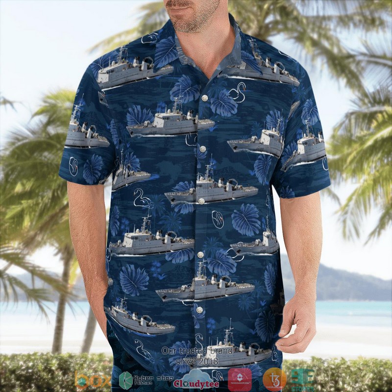 French Navy Marine Nationale P688 La Moqueuse Hawaiian Shirt 3 French Navy Marine Nationale P688 La Moqueuse Hawaiian Shirt word2