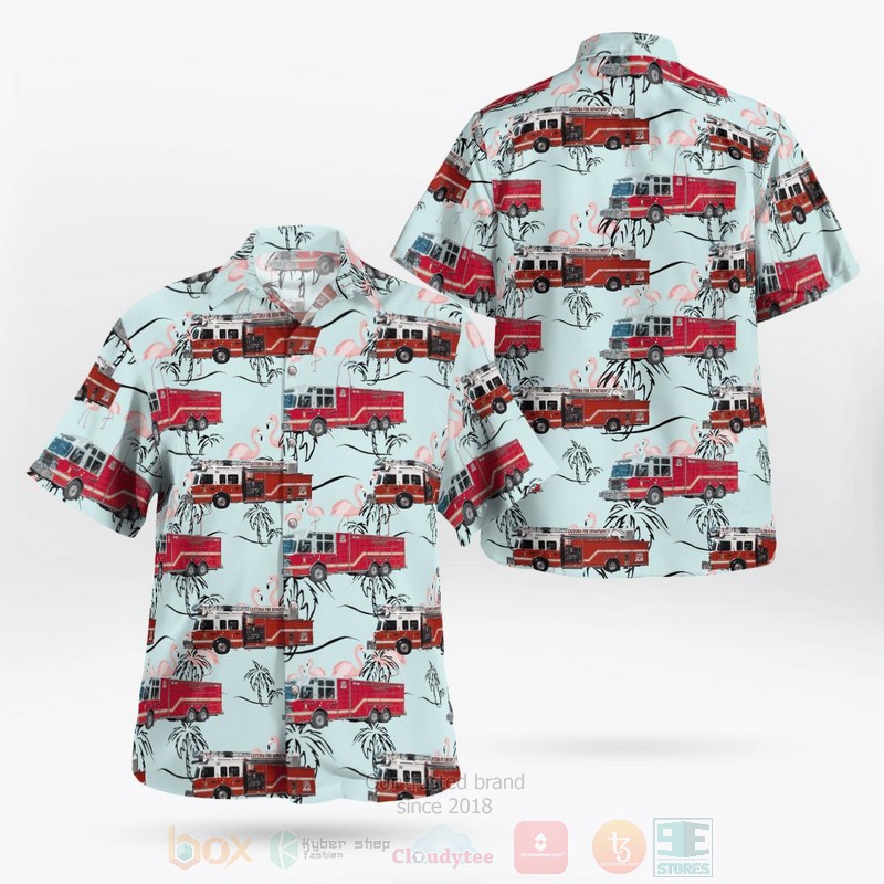 BEST Gastonia, North Carolina, Gastonia Fire Department 3D Aloha Shirt word2