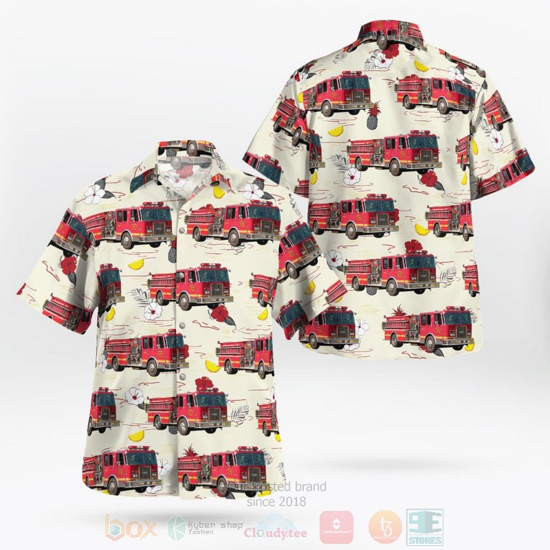 BEST Genesee Township Fire Department Genesee Township, Michigan 3D Aloha Shirt word1
