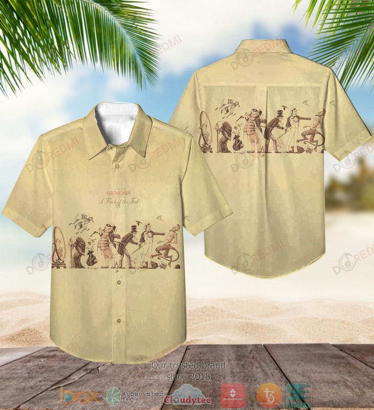 Genesis A Trick of the Tail Short Sleeve Hawaiian Shirt 1 Genesis A Trick of the Tail Short Sleeve Hawaiian Shirt word3