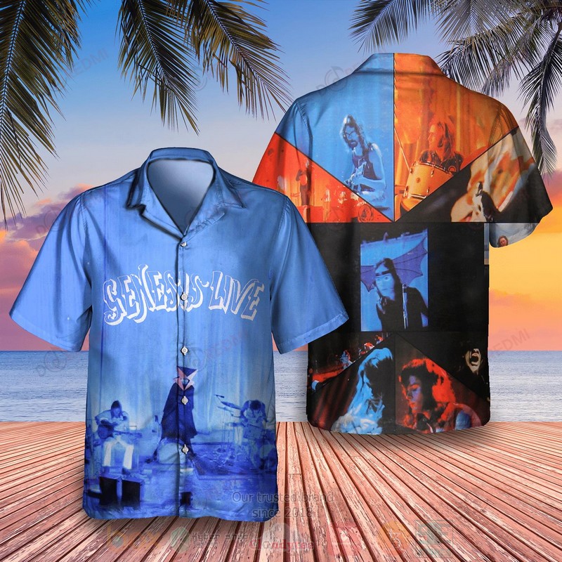 BEST Genesis Genesissis Live Album Aloha Hawaiian Shirt