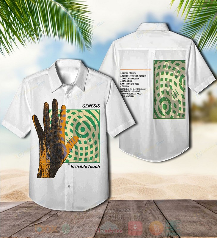BEST Genesis Invisible Touch Album Aloha Hawaiian Shirt