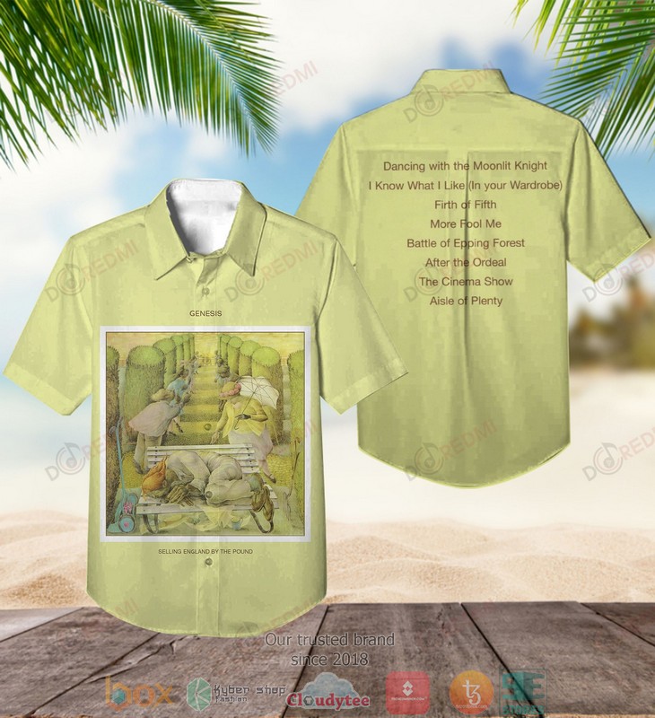 Genesis Selling England by the Pound Short Sleeve Hawaiian Shirt word3