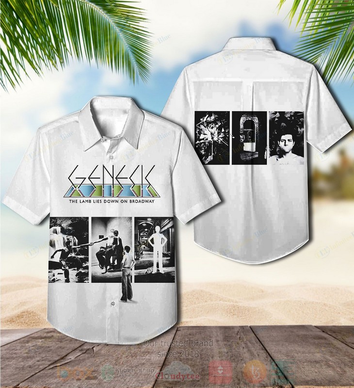 BEST Genesis The Lamb Lies Down on Broadway Album Aloha Hawaiian Shirt