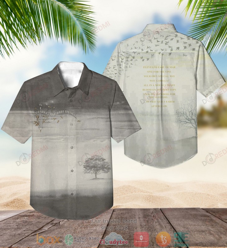 Genesis Wind & Wuthering Dark Short Sleeve Hawaiian Shirt word2