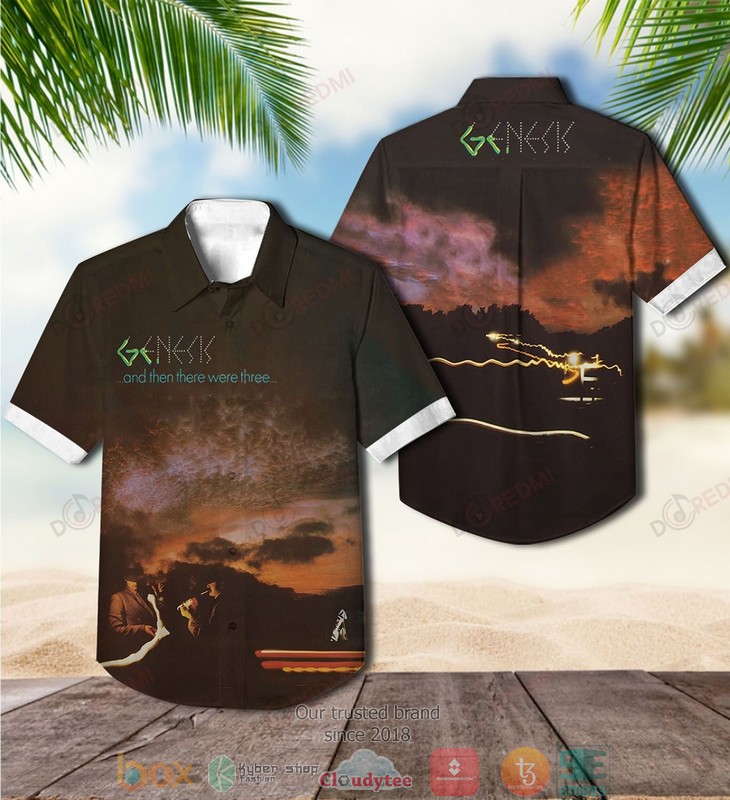 Genesis band And Then There Were Three Short Sleeve Hawaiian Shirt 3 Genesis band And Then There Were Three Short Sleeve Hawaiian Shirt word2