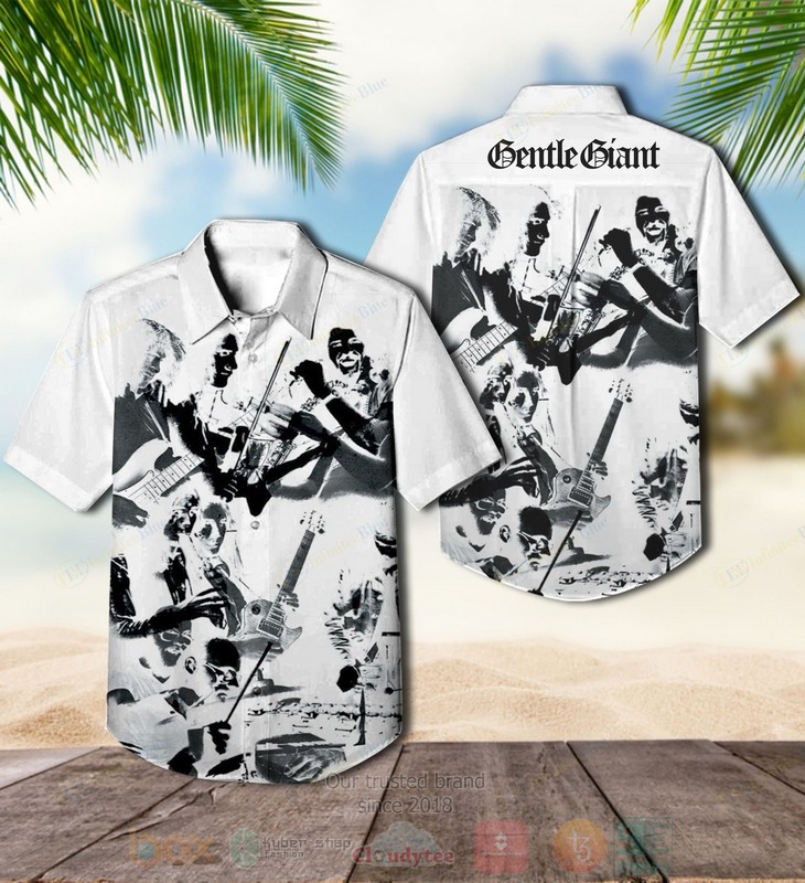 BEST Gentle Giant Acquiring Gentle Giant Album Aloha Hawaiian Shirt