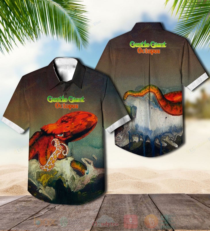 BEST Gentle Giant Octopus Album Aloha Hawaiian Shirt