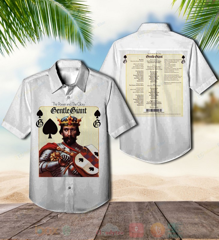 BEST Gentle Giant The Power and the Glory White Album Aloha Hawaiian Shirt