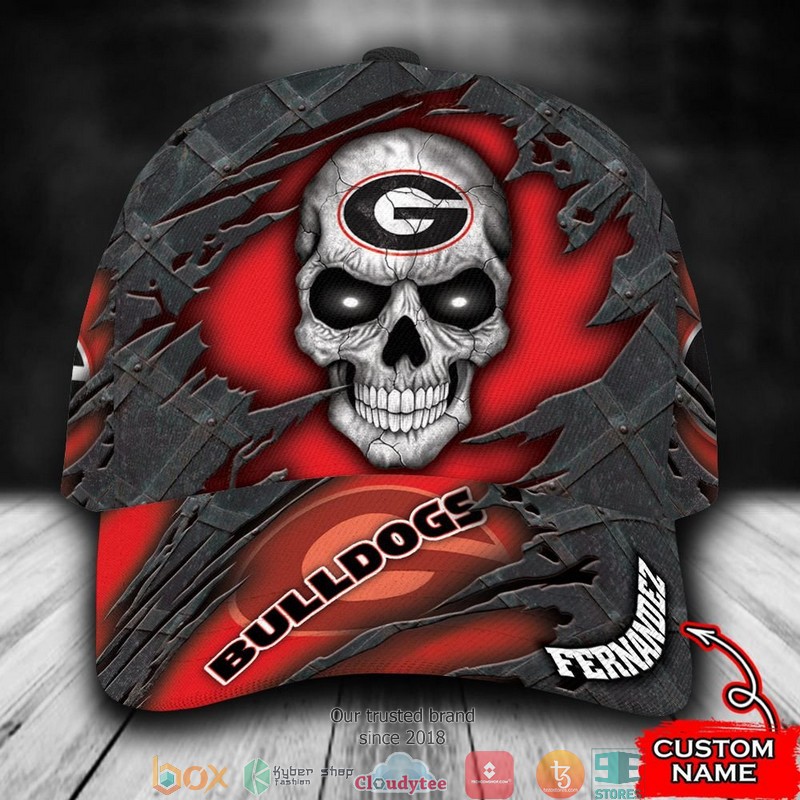 Georgia Bulldogs Skull NCAA1 Custom Name Cap 9 Georgia Bulldogs Skull NCAA1 Custom Name Cap word1