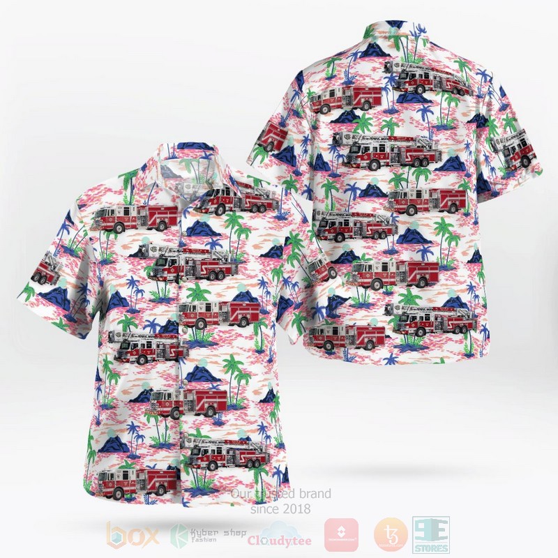 BEST Georgia, Cobb County Fire & Emergency Services 3D Aloha Shirt