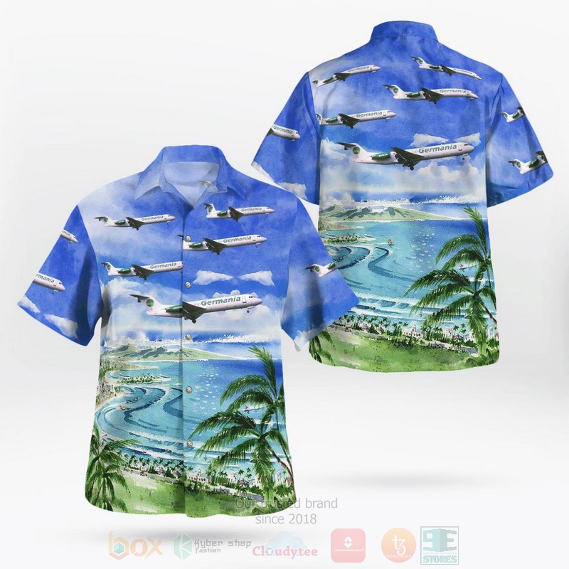 BEST Germania airline Fokker 13D Aloha Shirt 9 BEST Germania airline Fokker 13D Aloha Shirt word1