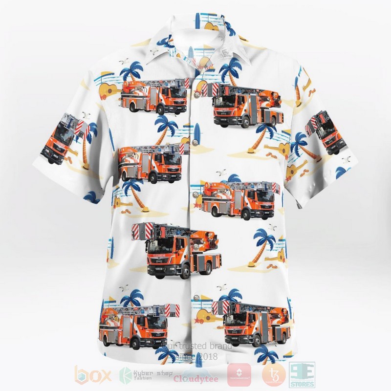 BEST Germany, Berlin Fire Brigade Berliner Feuerwehr DLK 23-12 3D Aloha Shirt 3 BEST Germany, Berlin Fire Brigade Berliner Feuerwehr DLK 23-12 3D Aloha Shirt word2
