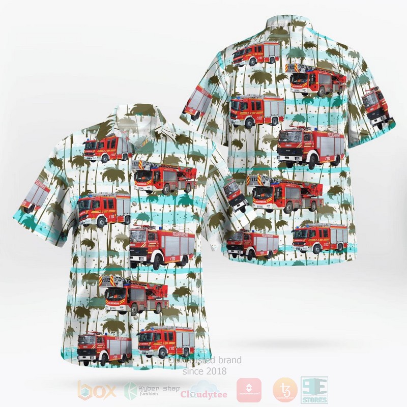 BEST Germany, Munich Fire Department Feuerwehr Munchen 3D Aloha Shirt 9 BEST Germany, Munich Fire Department Feuerwehr Munchen 3D Aloha Shirt word3