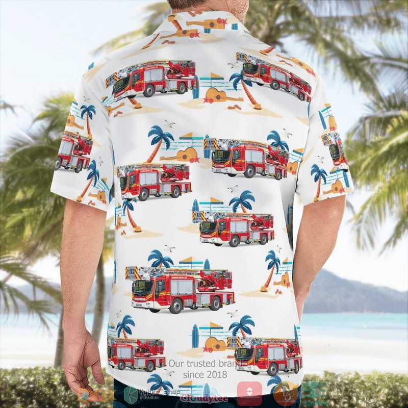Germany Munich Fire Department Feuerwehr Munchen ladders M32L-AS n.B. Hawaii 3D Shirt word1