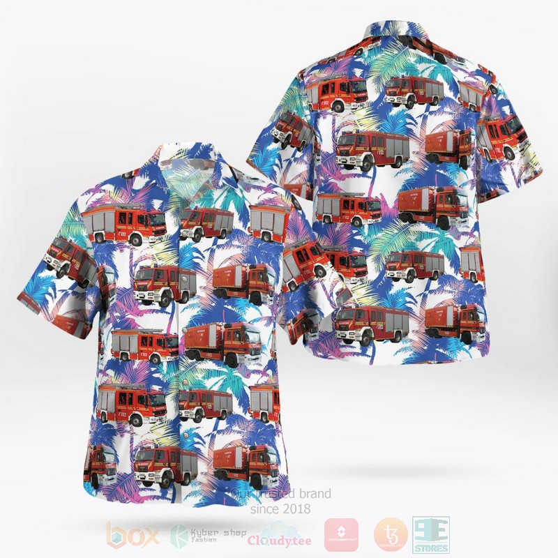 BEST Germany, Munich Volunteer Fire Department 3D Aloha Shirt word1