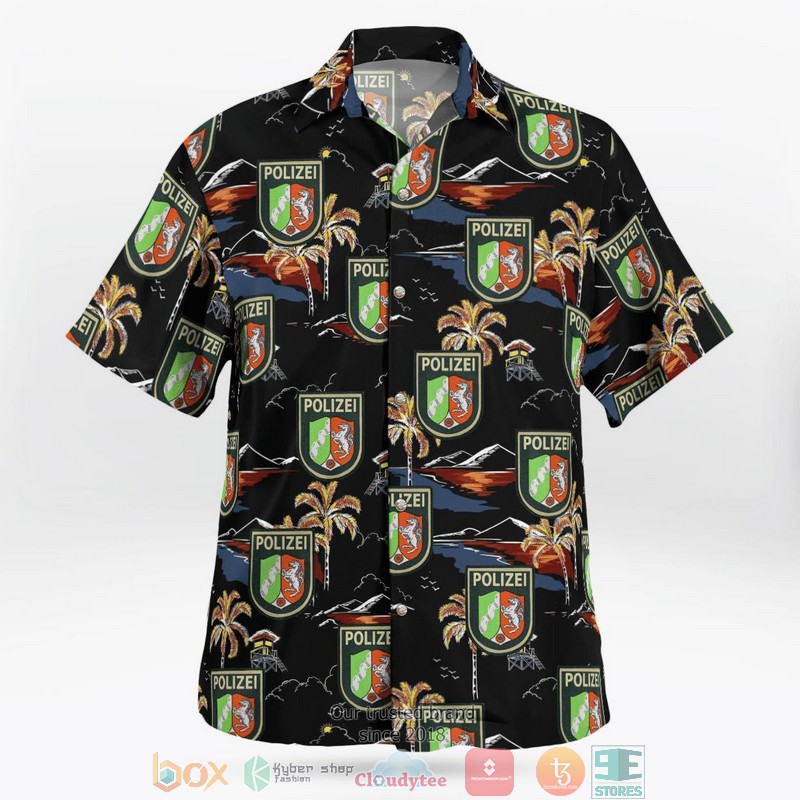 Germany North Rhine-Westphalia NRW State Police Force Patch Hawaii 3D Shirt 3 Germany North Rhine-Westphalia NRW State Police Force Patch Hawaii 3D Shirt word1