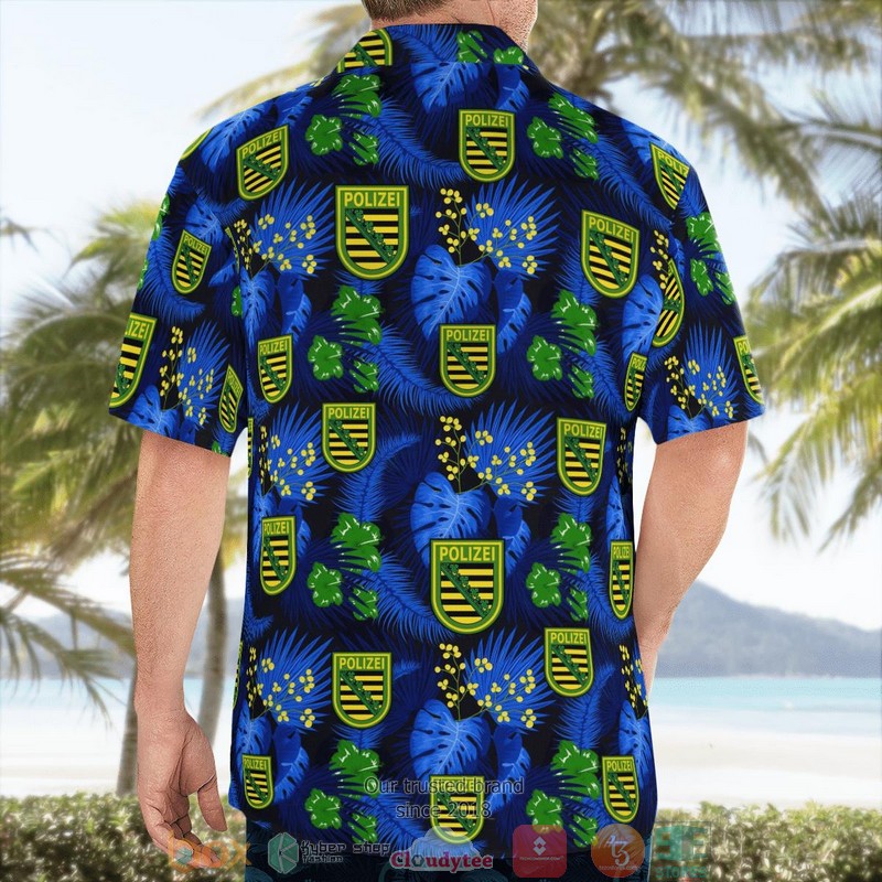 Germany Saxony State Police Patch Hawaii 3D Shirt 2 Germany Saxony State Police Patch Hawaii 3D Shirt word1
