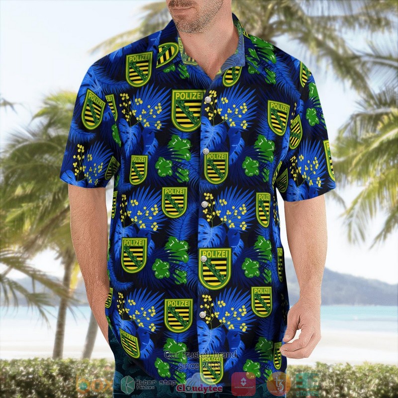 Germany Saxony State Police Patch Hawaii 3D Shirt 4 Germany Saxony State Police Patch Hawaii 3D Shirt word1