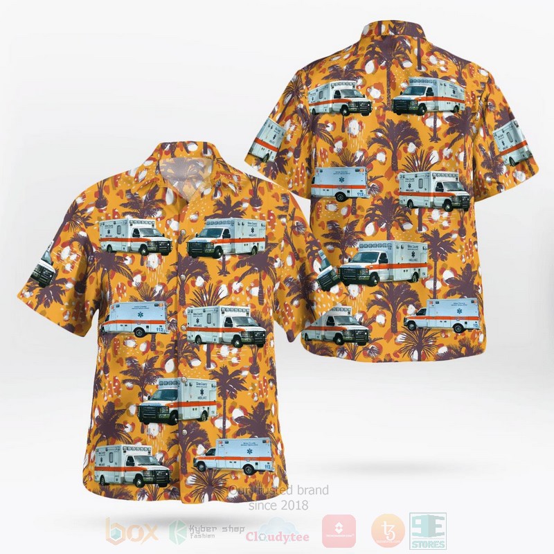 BEST Giles County EMS, Pulaski, Tennessee 3D Aloha Shirt word2