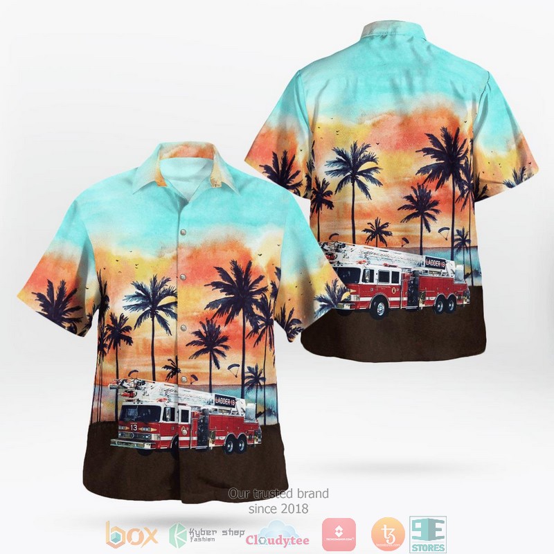 Glade Spring Fire Department Ladder 23 Hawaiian Shirt