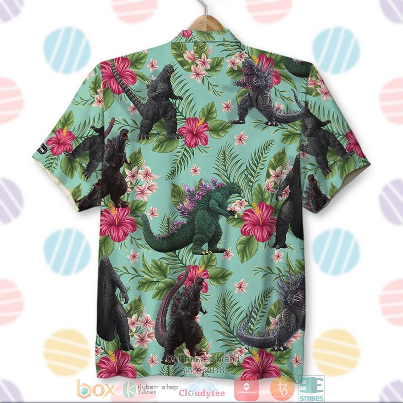 HOT Godzilla Tropical Floral Pattern Hawaii Shirt, Shorts word3