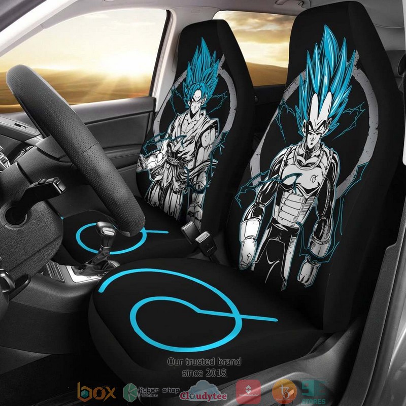 Goku Vegeta Blue Dragon Ball Cyan Limited Car Seat Covers