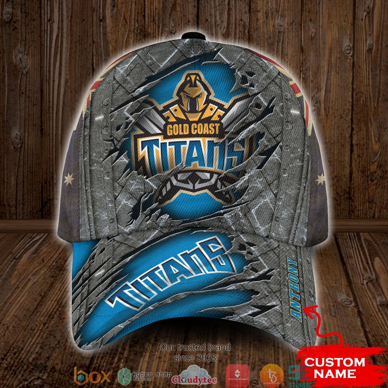 Gold Coast Titans NRL Custom Name Cap word2