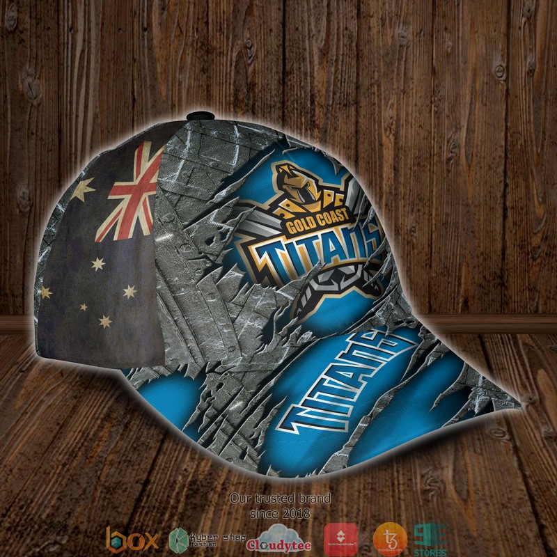 Gold Coast Titans NRL Custom Name Cap 2 Gold Coast Titans NRL Custom Name Cap word3
