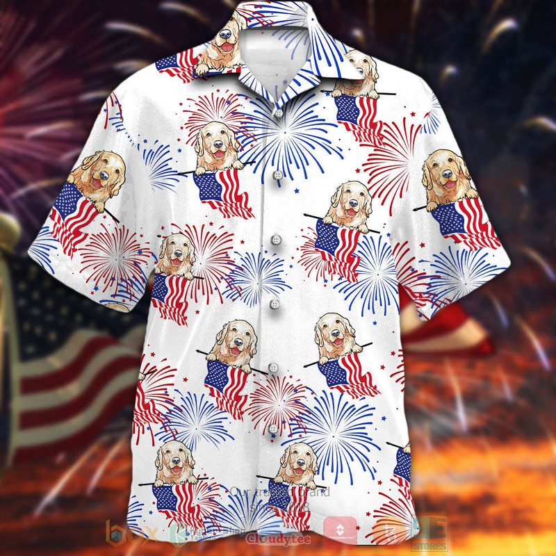New Golden Independence Day Is Coming White Hawaii Shirt, Shorts Word3