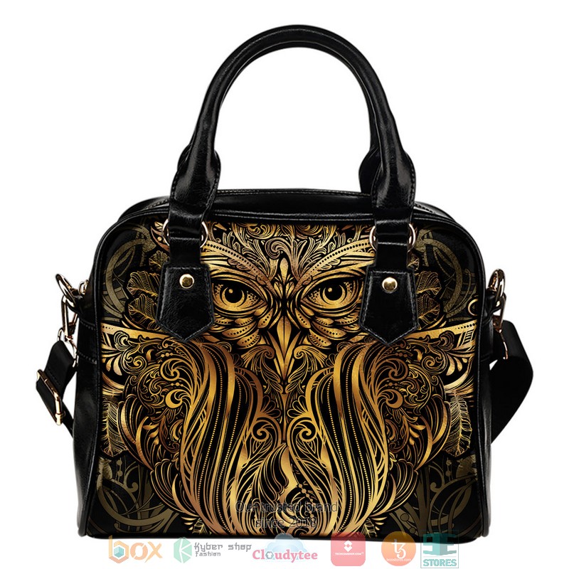 Golden Owl Leather Handbag
