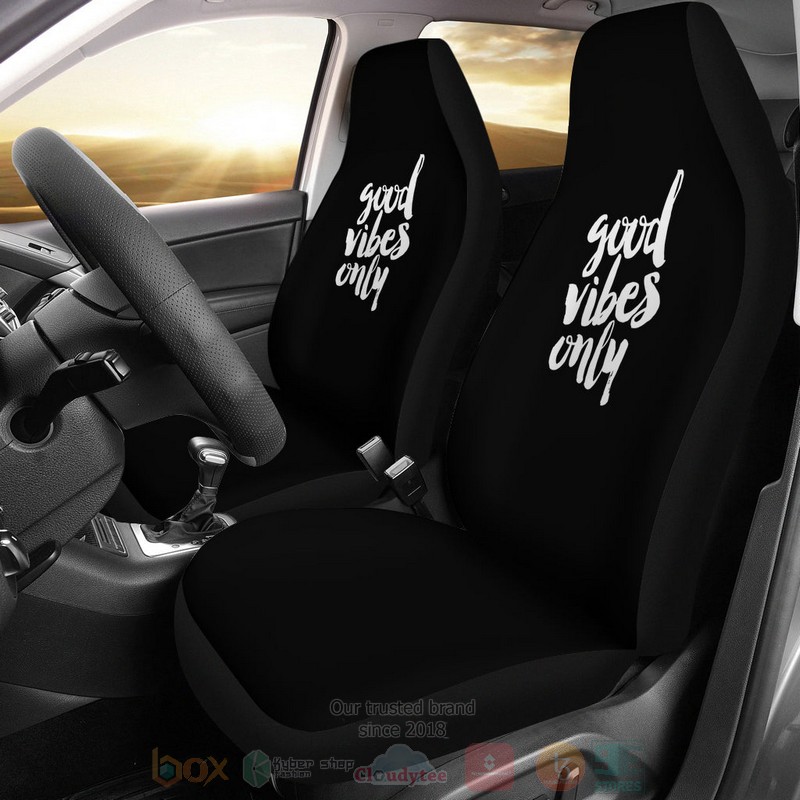 BEST Good Vibes Only Luxury Car Seat Covers