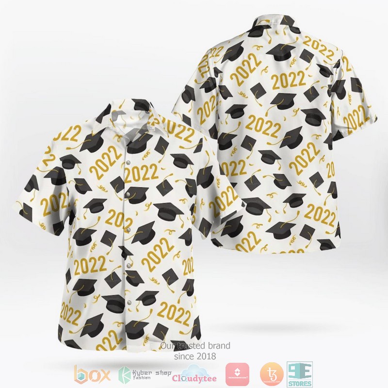 NEW Graduation 2022 pattern Aloha Shirt 1 NEW Graduation 2022 pattern Aloha Shirt word3