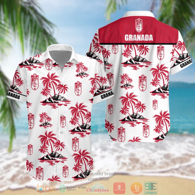 NEW Granada CF Hawaii Shirt 3 NEW Granada CF Hawaii Shirt word1