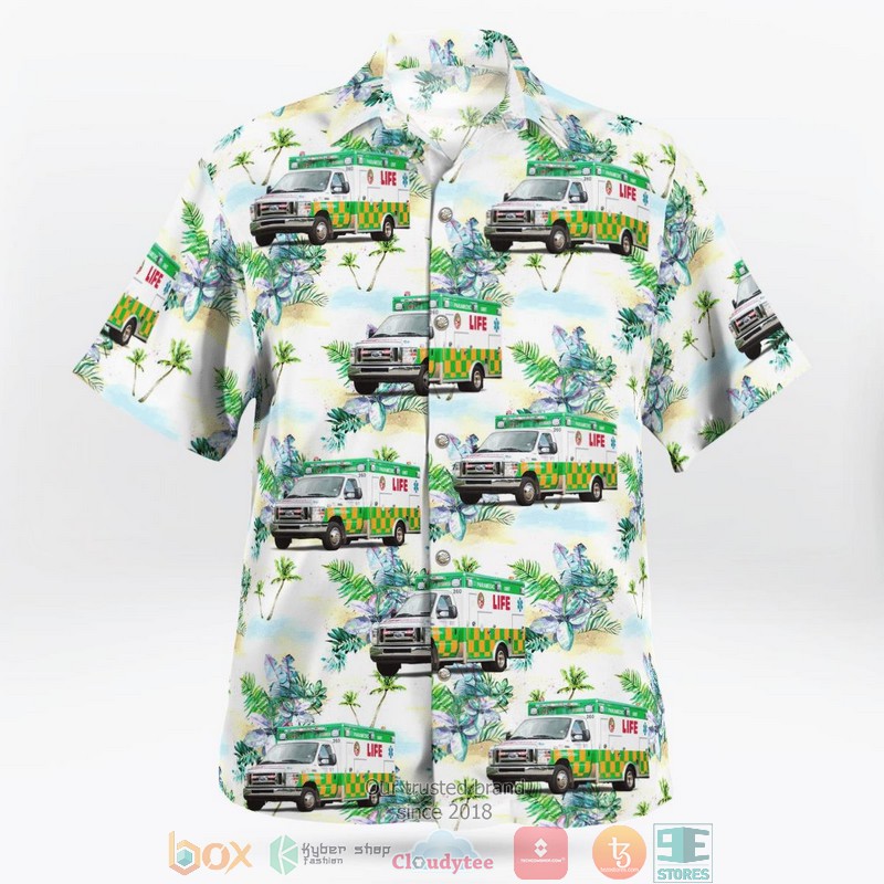 Grand Rapids Michigan Life EMS Ambulance Hawaii 3D Shirt 3 Grand Rapids Michigan Life EMS Ambulance Hawaii 3D Shirt word3