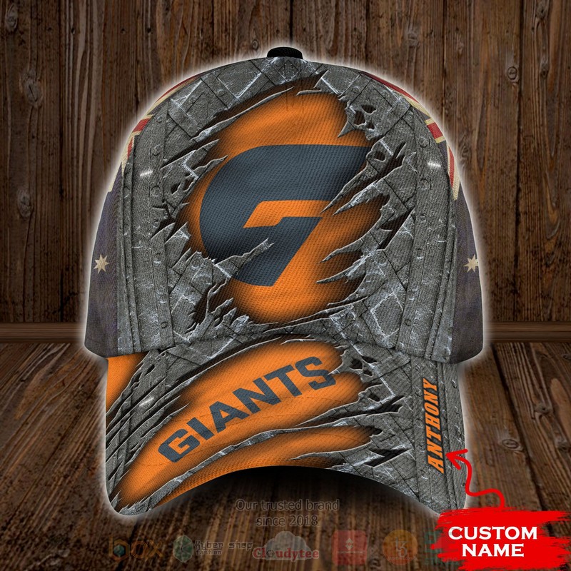 BEST Greater Western Sydney Giants AFL Custom Name 3D Cap word2