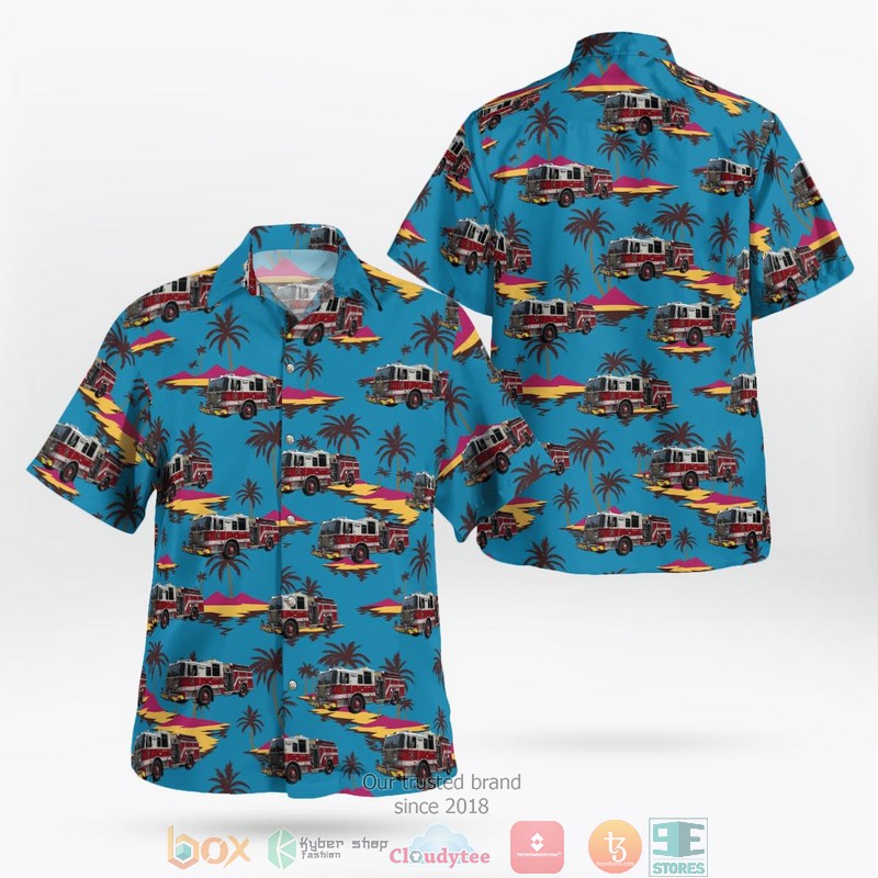 Greenwich Fire Department Greenwich Connecticut Hawaiian Shirt word1