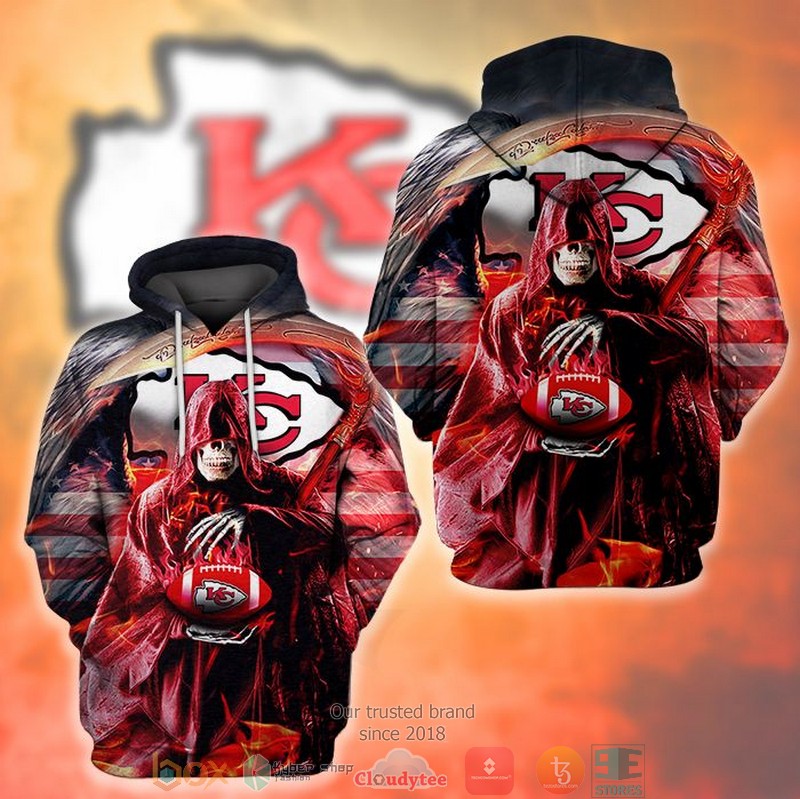 NEW Grim Reaper Kansas City Chiefs rugby 3D Hoodie 2 NEW Grim Reaper Kansas City Chiefs rugby 3D Hoodie word1