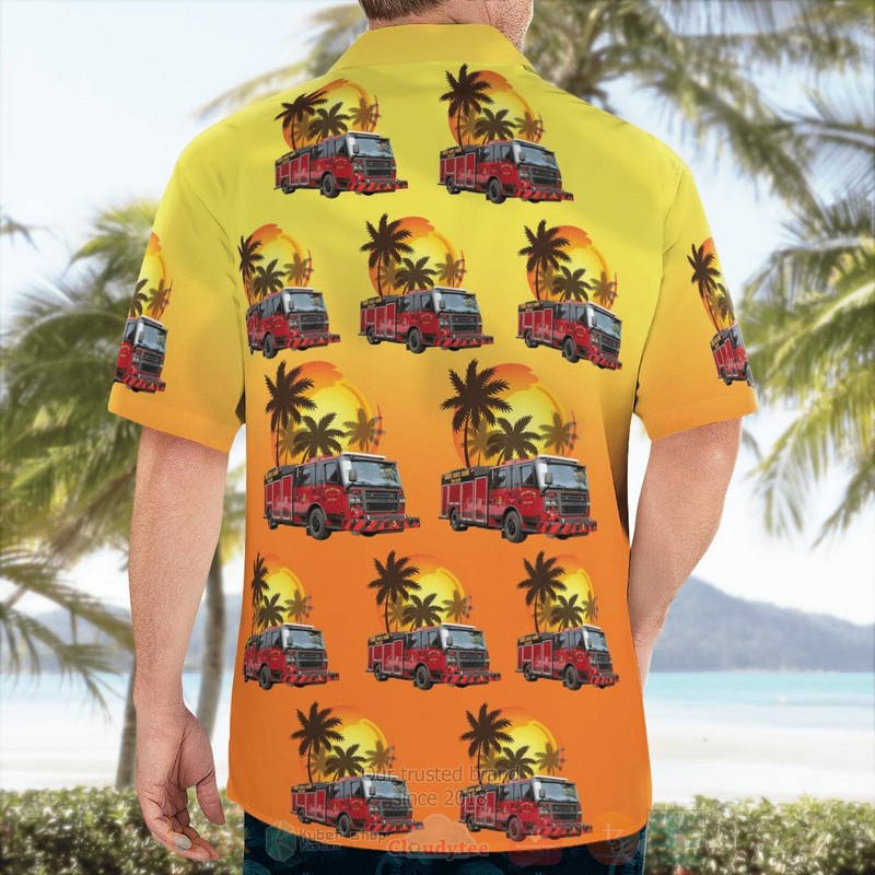 BEST Grosse Pointe Farms, Michigan, Grosse Pointe Farms Fire Department 3D Aloha Shirt 2
