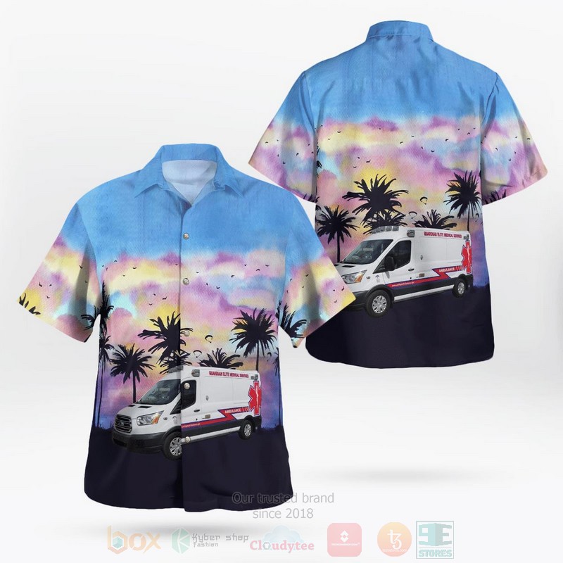 BEST Guardian Medical Transport Flagstaff, Arizona 3D Aloha Shirt word2